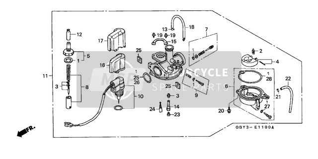 16046GBY910, Bystarter Assy., Auto, Honda, 1